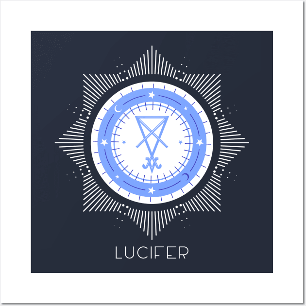 Lucifer sigil seal Morning Star Wall Art by Witchy Ways